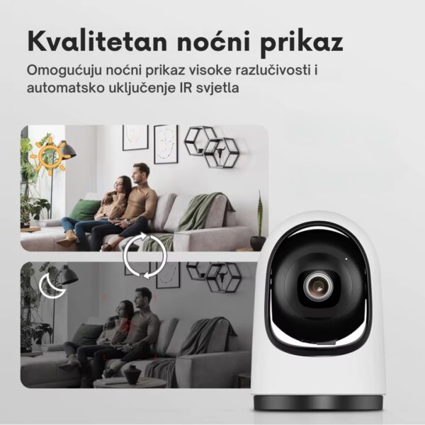 Alex E2 – notranja vrtljiva WiFi kamera - Image 4