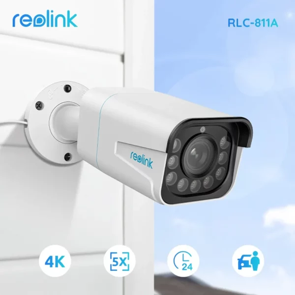 Reolink RLC-811A – zunanja 8MP (4K) PoE IP kamera z reflektorjem - Image 2