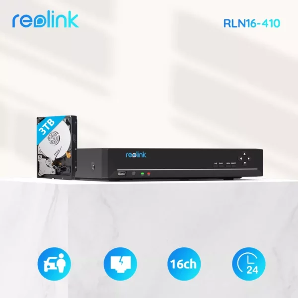 Reolink NVS16 (RLN16-410) - video snemalnik do 16 kamer - Image 2