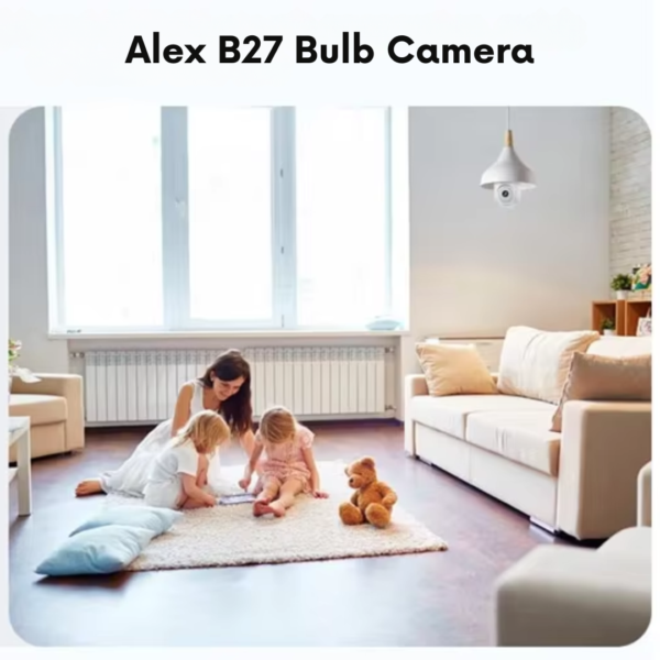 Alex B27 - notranja vrtljiva WiFi kamera v obliki žarnice - Image 2