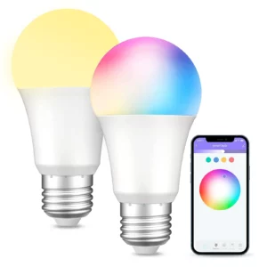 Pametne WiFi žarnice E27 LED RGB – komplet 2 kosov