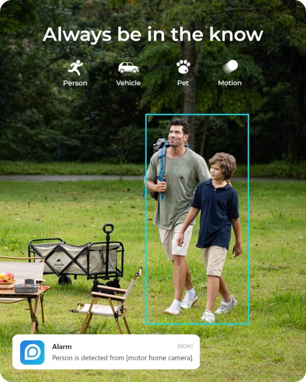 Reolink Go PT Ultra - Zunanja 8MP brezžična vrtljiva 4G kamera + solar panel - Image 3