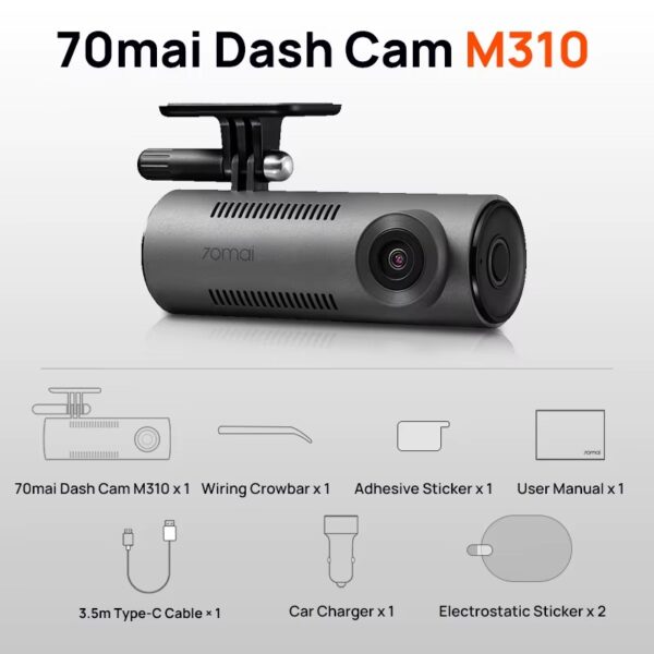 70mai Dash Cam Pro+ A500S - auto kamera dashcam - slika 3